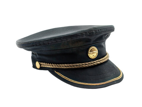 Train conductor hat isolated on a white background