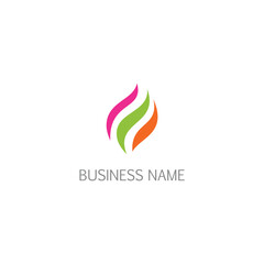 Obraz premium Wave colorful abstract logo