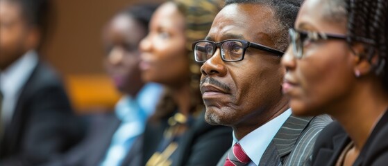 Fototapeta premium Diverse Group of Business Professionals Engaged in Training Session