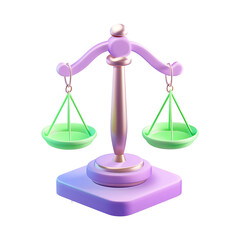 Scales of justice concept