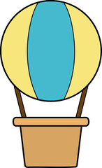 a cute balloon flying in the sky