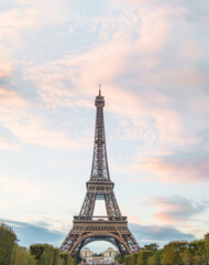 Fototapeta premium Eiffel Tower from Champ de Mars.