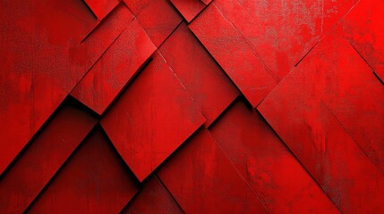 Red Abstract Geometric Pattern: A mesmerizing arrangement of overlapping red squares creates a dynamic and visually captivating abstract design, evoking feelings of energy, intensity, and depth.