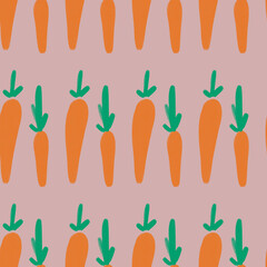 seamless pattern of carrot for fabric product