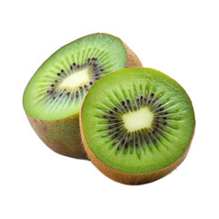 kiwi fruit on white background