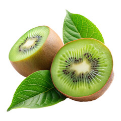 Fototapeta premium kiwi fruit on white background