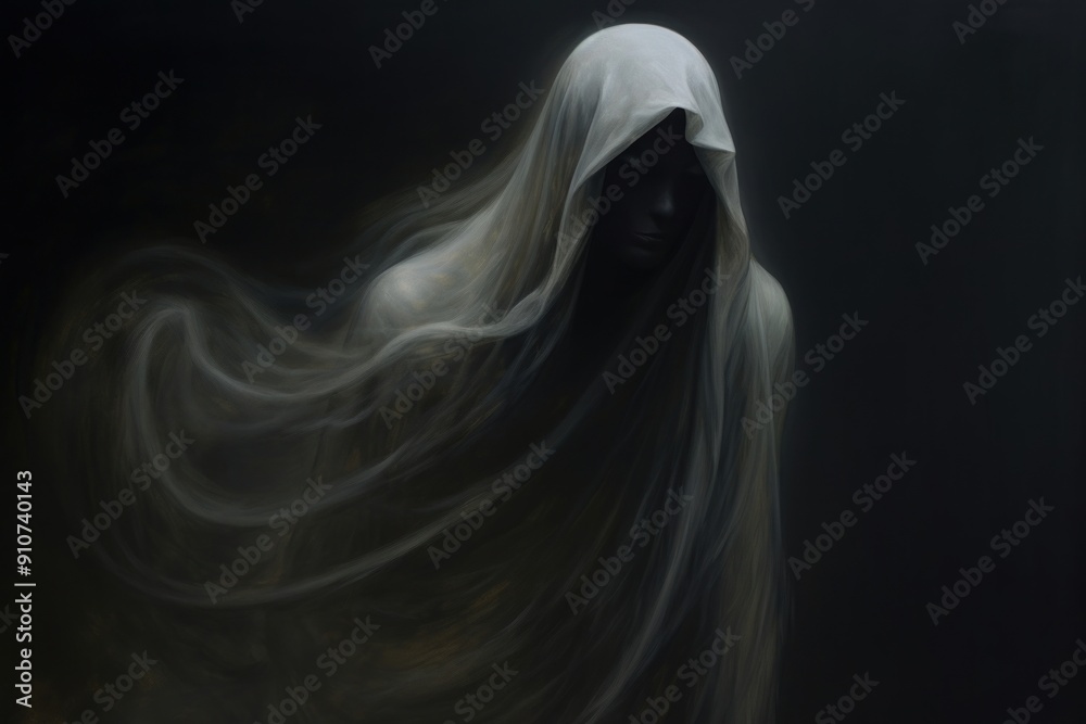 Poster Ghost black photo veil.