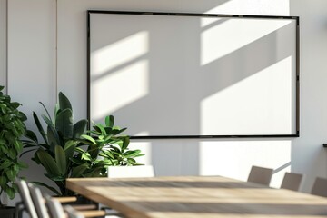 Presentation screen table electronics furniture.