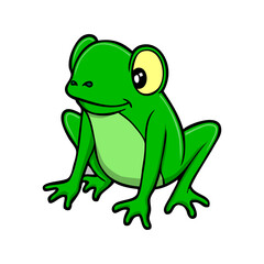 frog cartoon vector illustration