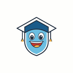 Modern educational logo design vector art illustration