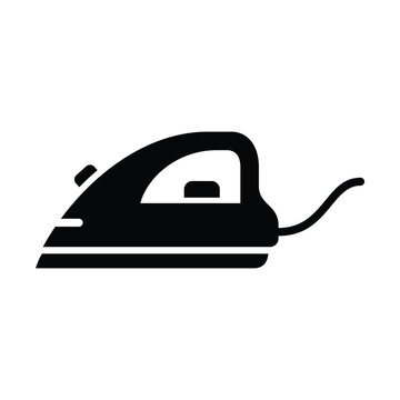 clothes ironing solid icon vector design in trendy style