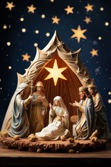 Architecture decoration christmas star.