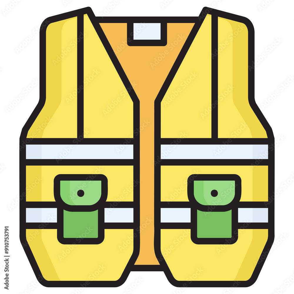 Wall mural Safety Vest Sticker