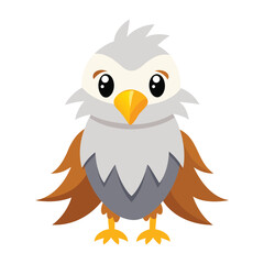 Illustration of Cute Eagle cartoon