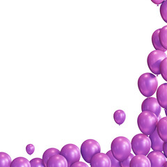 Violet Balloons Frame