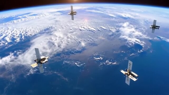 Space Satellites Aiming at Earth: Exploring Advanced Technology and Observations