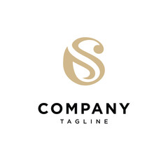 Letter S C Elegant Logo Icon
