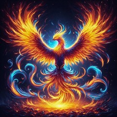 abstract background with fire