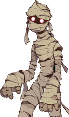 Cartoon of a Mummy illustration