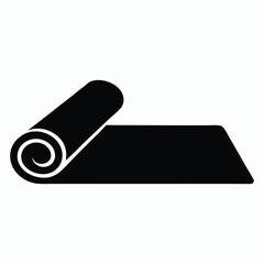 yoga mat silhouette design