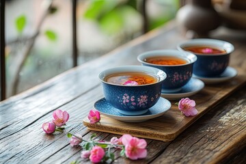 Oolong tea with a hint of flower petals