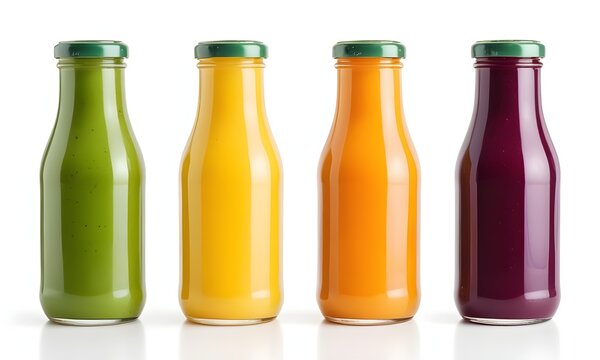juice bottles mockup