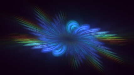 3D manual rendering abstract fantasy light fractal background. Its not AI Generatd illustration.
