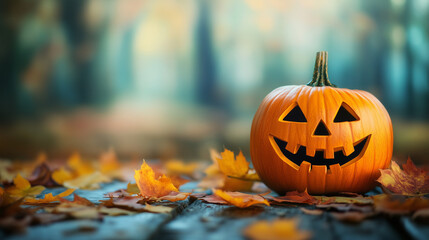 Halloween Pumpkin Lantern Decoration Background
