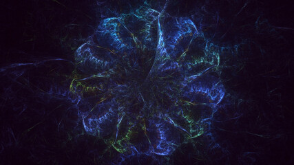 3D manual rendering abstract fantasy light fractal background. Its not AI Generatd illustration.
