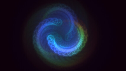 3D manual rendering abstract fractal light background. Its not AI Generatd illustration.
