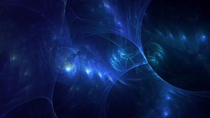 3D manual rendering abstract colorful fractal light background. Its not AI Generatd illustration.