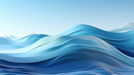 Obraz premium Abstract Blue Waves