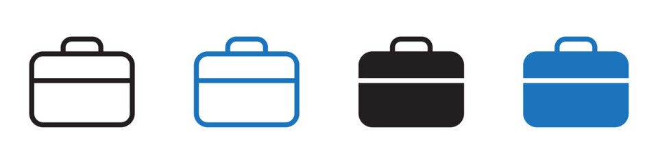 Briefcase icon Simple outline illustration