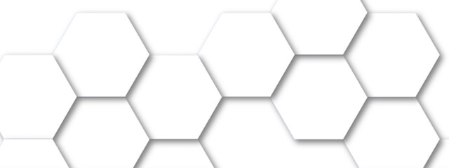 Fototapeta premium Abstract seamless hexagon pattern background. Abstract hexagon technology design background. Vector Illustration.