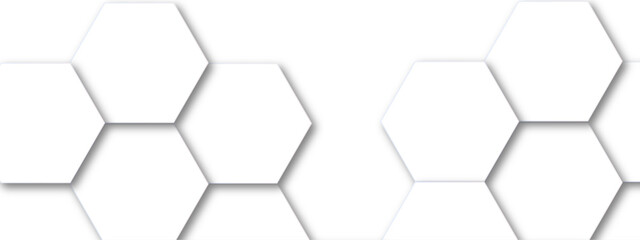 Abstract white soft hexagon concept design abstract technology background vector. White 3D futuristic honeycomb mosaic white background. 