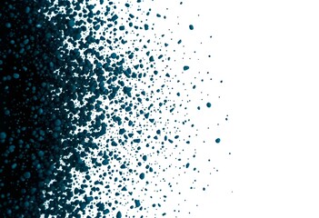 Obraz premium White background displaying a gradient effect of dark blue dots with a mixture of sharp fragments