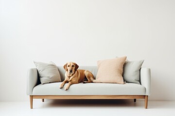 Dog furniture cushion mammal.