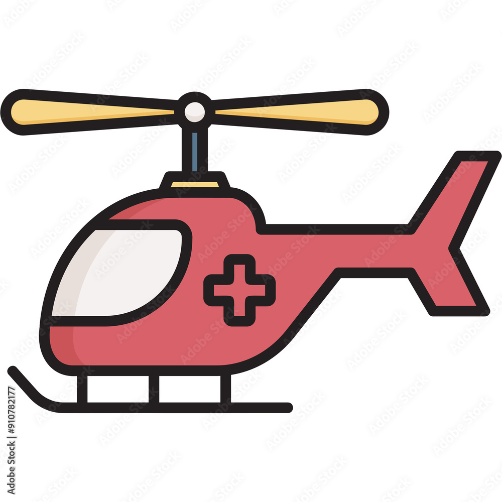 Wall mural helicopter rescue sticker