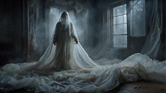 woman in the dark