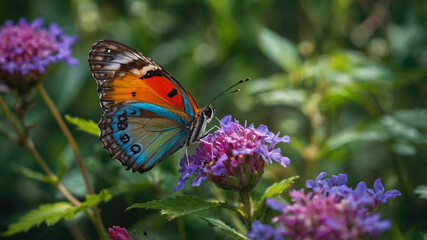 Obraz premium butterfly on flower
