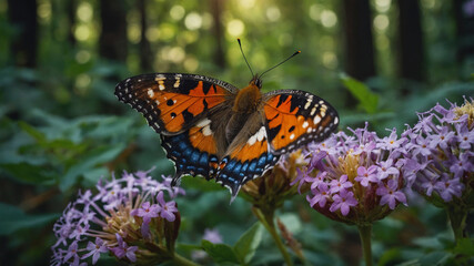 Obraz premium monarch butterfly on flower
