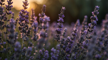 lavender field in region