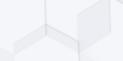 Abstract modern geometric line effect bright space  gradient hexagon style futuristic concept technology white background. Concept for banner, card, flyer, cover, or brochure. Vector illustration.