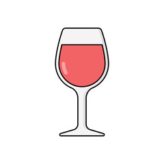 Wineglass vector icon