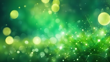 Obraz premium A green background with a lot of small circles