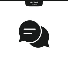 Chat Message Icon Design Vector