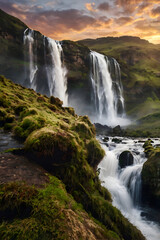 Fototapeta premium waterfall in the mountains