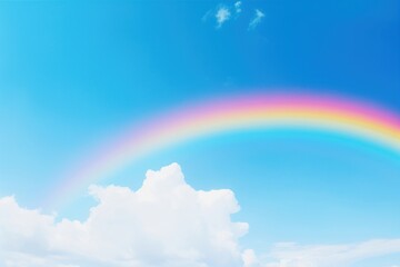 Rainbow effect sky background  by rawpixel