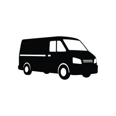 van silhouette vector icon design