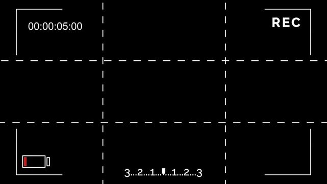  Screen Recording animation on transparent background, bland mode, element for motion graphic, seamless loop